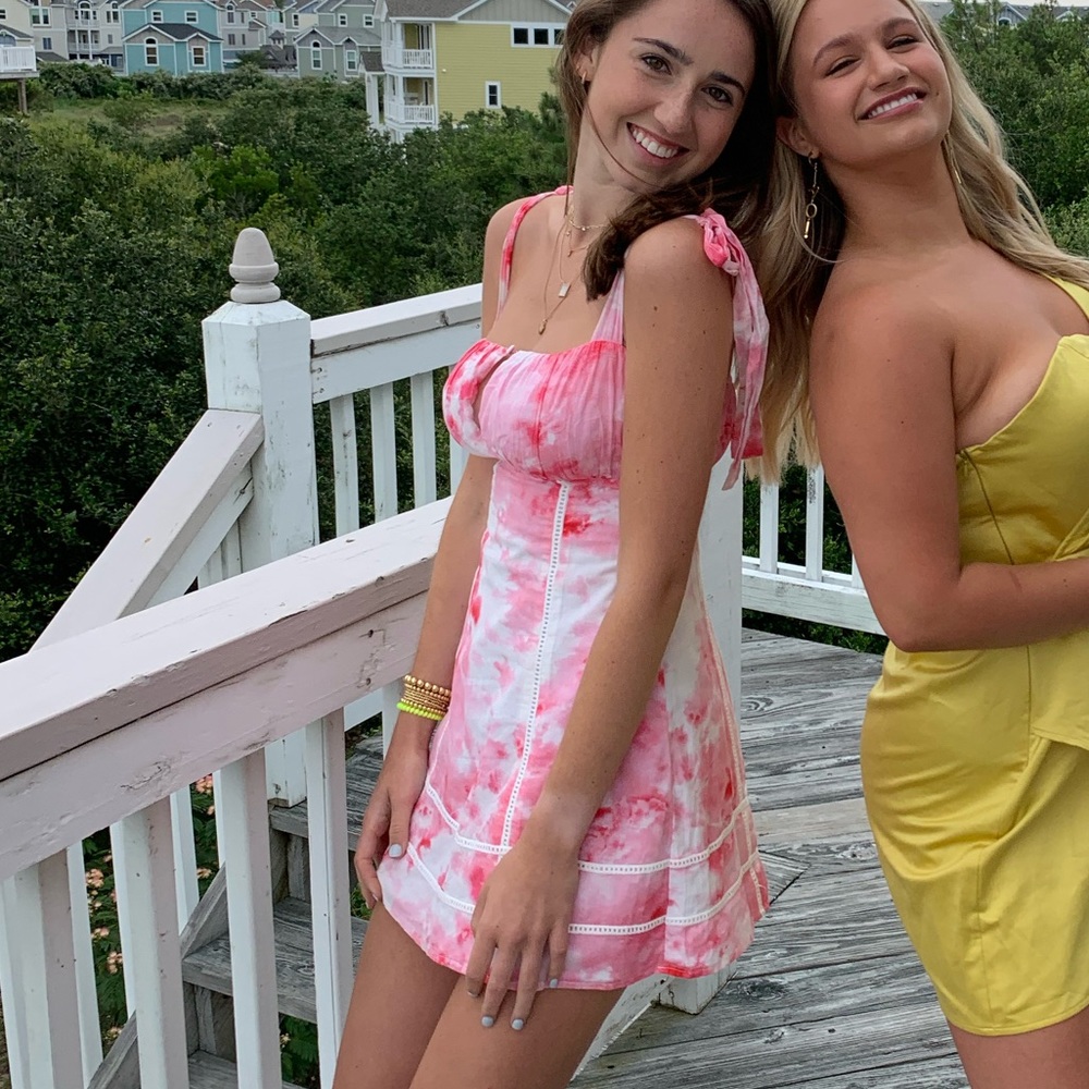 Lovers + Friends XS tie dye dress